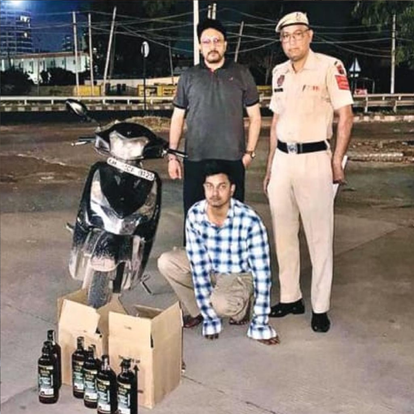 जीरकपुर में अवैध शराब के साथ युवक गिरफ्तार