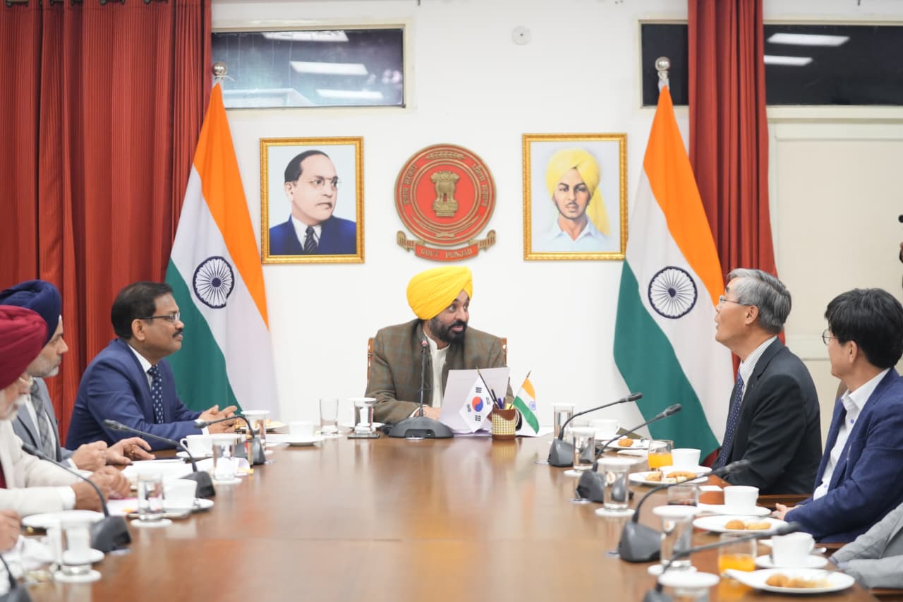निवेश के लिए सीएम मान का प्रयास रंग लाया, कृषि क्षेत्र में तकनीकी मदद को आगे आया दक्षिण कोरिया