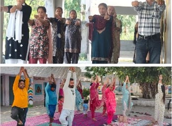 Hoshiarpur: ब्लॉक हारटा बडला के स्वास्थ्य केंद्रों में उत्साहपूर्वक मनाया गया 'अंतर्राष्ट्रीय योग दिवस'