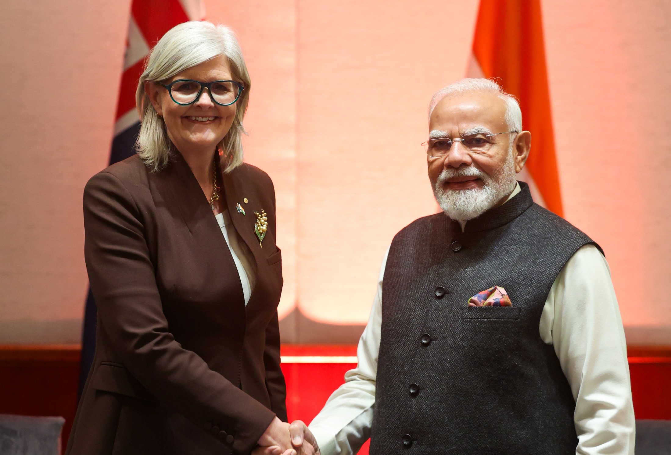 Melbourne: मोदी और ऑस्ट्रेलिया की गवर्नर जनरल सैम मोस्टिन की मुलाकात, व्यापार-शिक्षा और खेल सहयोग बढ़ाने पर सहमति